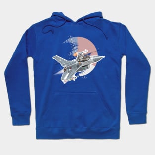 Cartoon Fighter Plane Hoodie